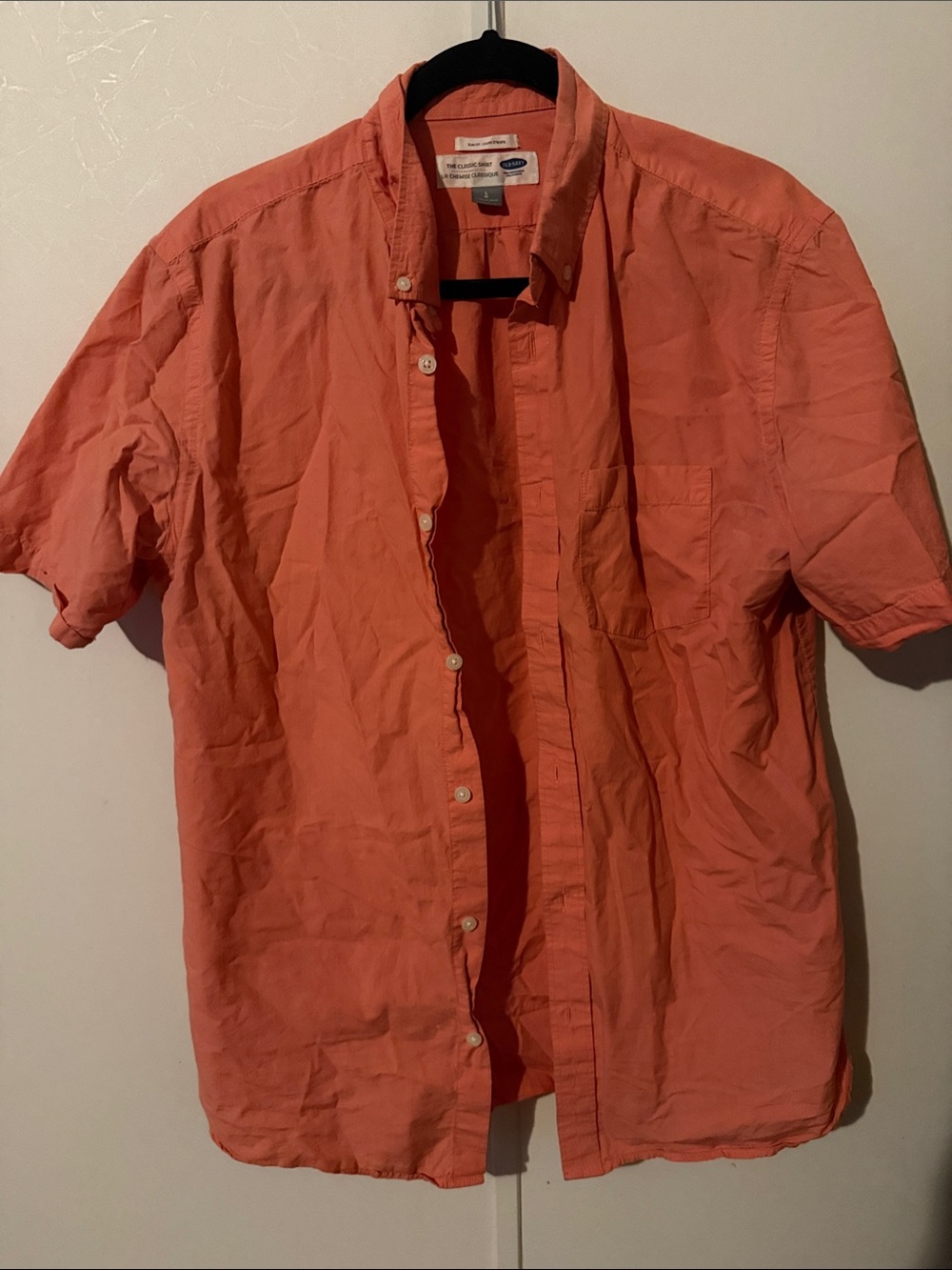 Target Coral Short-Sleeve Button-Down Shirt